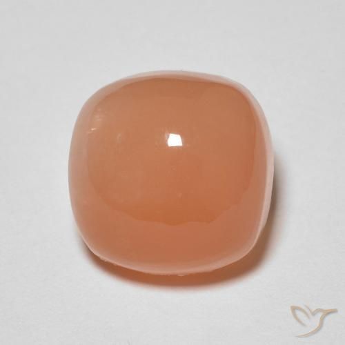 2.90ct 자연스러운 멜론 오렌지 월장석, 방석, 투명한