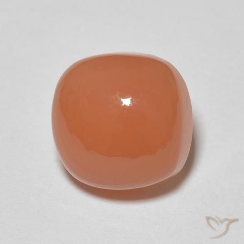 2.85ct 자연스러운 라이트 오렌지 월장석, 방석, 투명한