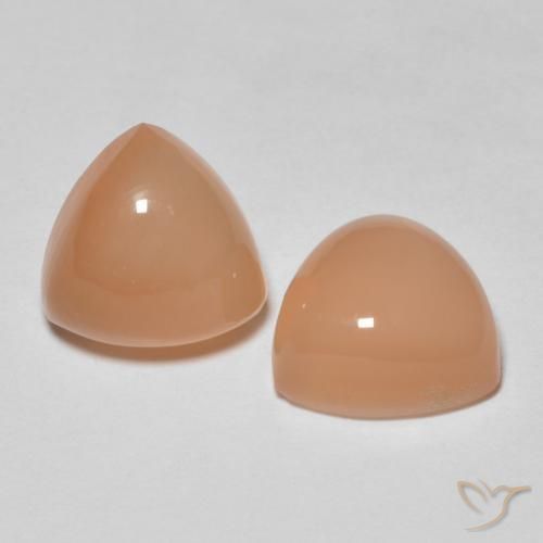 4.18캐럿 천연 Medium Dark-Orange 월장석 보석, 일조, 투명한