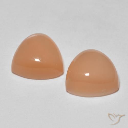 4.18캐럿 천연 Medium Dark-Orange 월장석 보석, 일조, 투명한