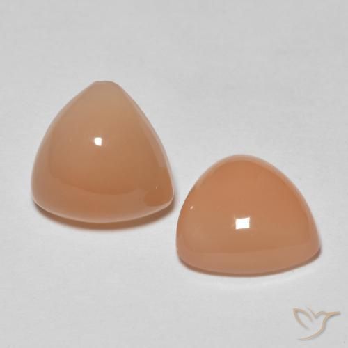 3.57캐럿 천연 Medium Light-Orange 월장석 보석, 일조, 투명한