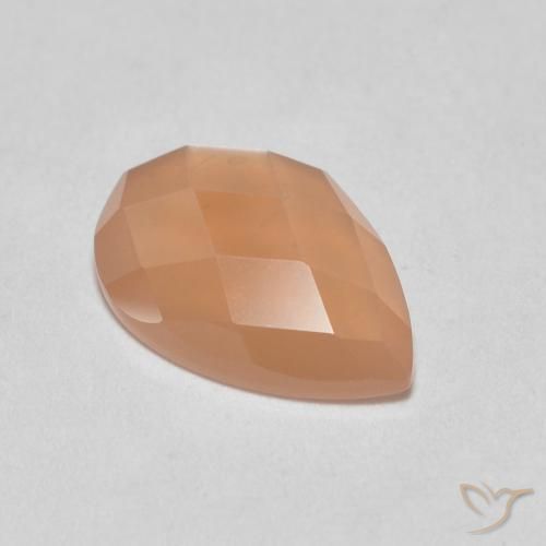 1.07ct 자연스러운 Medium Light-Orange 월장석, 배 모양, 투명한