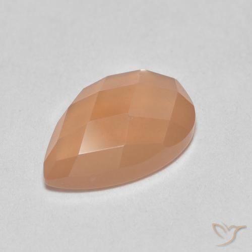 1.07캐럿 천연 Medium Light-Orange 월장석, 배 모양, 투명한