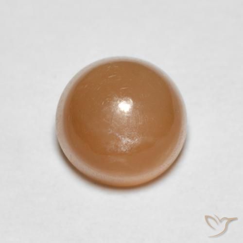 1.19ct 자연스러운 멜론 오렌지 월장석, 둥근, 투명한