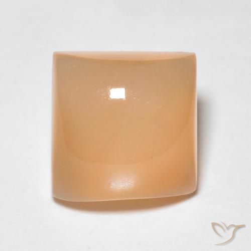 2.20ct 자연스러운 Medium Light-Orange 월장석, 정사각형, 투명한