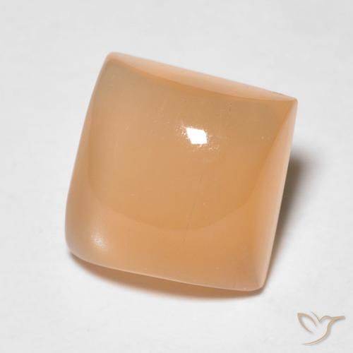 2.20캐럿 천연 Medium Light-Orange 월장석, 정사각형, 투명한