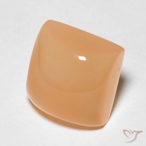 2.58캐럿 천연 Medium Light-Orange 월장석, 정사각형, 투명한