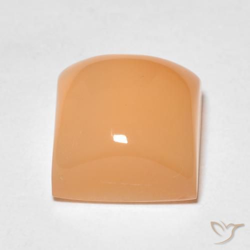 2.58캐럿 천연 Medium Light-Orange 월장석, 정사각형, 투명한