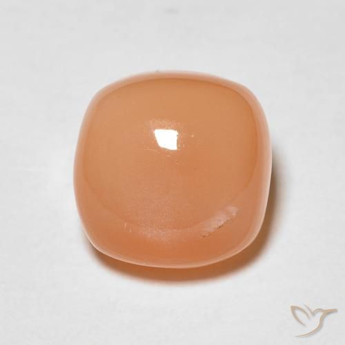 1.85ct 자연스러운 멜론 오렌지 월장석, 방석, 투명한