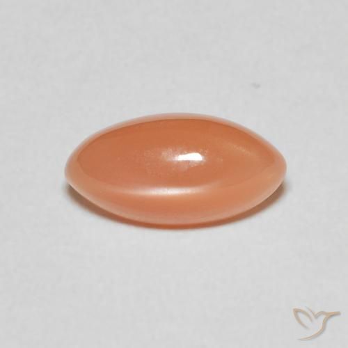 1.24ct 자연스러운 라이트 레드 오렌지 월장석, 보석, 투명한