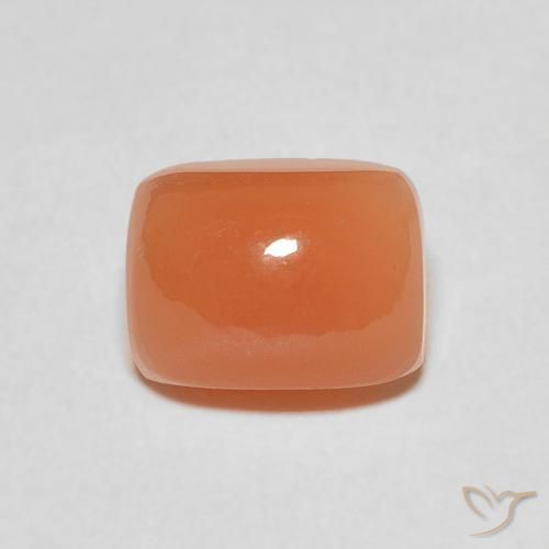 2.80ct 자연스러운 붉은 오렌지 월장석, 방석, 투명한