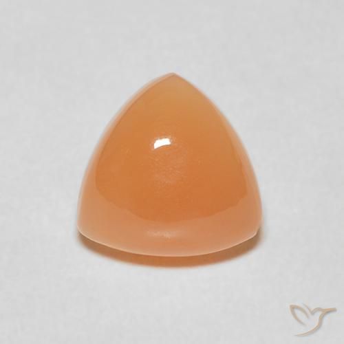 1.83ct 자연스러운 따뜻한 살구 오렌지 월장석, 일조, 투명한