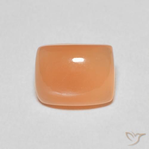 2.54ct 자연스러운 미디엄 오렌지 월장석, 방석, 투명한