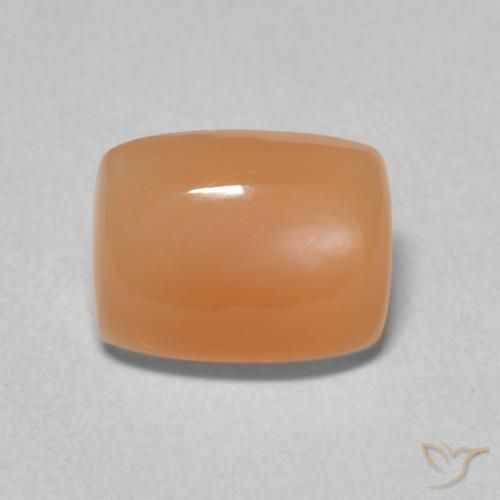 2.10ct 자연스러운 멜론 오렌지 월장석, 방석, 투명한
