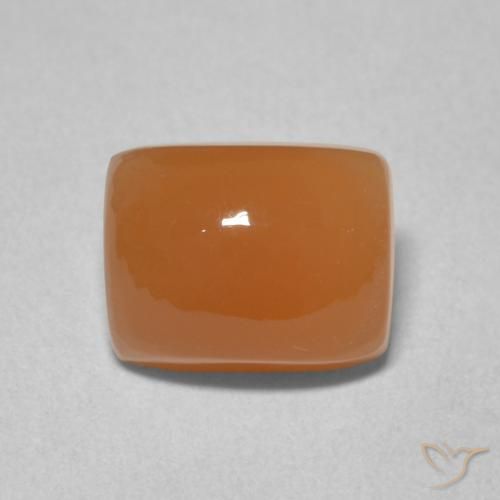 2.75ct 자연스러운 딥 오렌지 월장석, 방석, 투명한