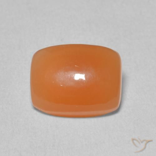 1.96ct 자연스러운 붉은 오렌지 월장석, 방석, 투명한
