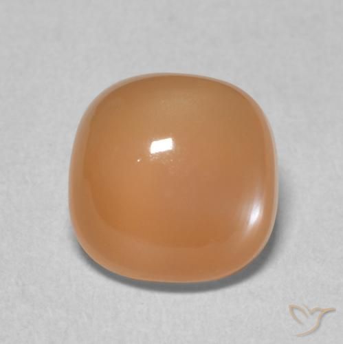 1.96ct 자연스러운 피치 오렌지 월장석, 방석, 투명한