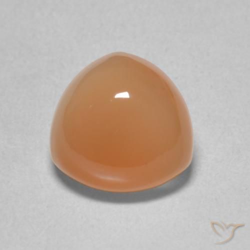 2.04ct 자연스러운 피치 오렌지 월장석, 일조, 투명한