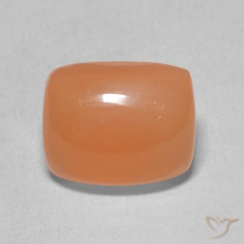2.40ct 자연스러운 라이트 레드 오렌지 월장석, 방석, 투명한