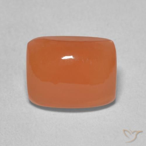 2.53ct 자연스러운 붉은 오렌지 월장석, 방석, 투명한