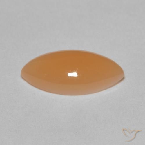 2.66캐럿 천연 Medium Light-Orange 월장석, 보석, 투명한