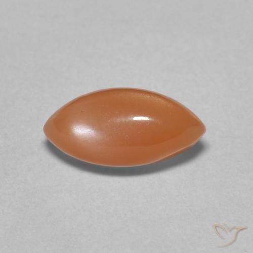1.45ct 자연스러운 피치 오렌지 월장석, 보석, 투명한