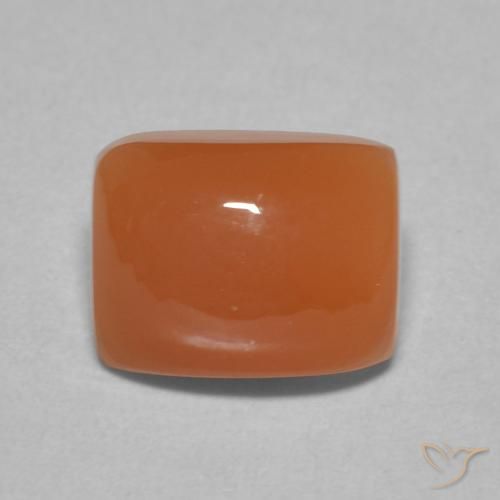 2.66ct 자연스러운 미디엄 오렌지 월장석, 방석, 투명한