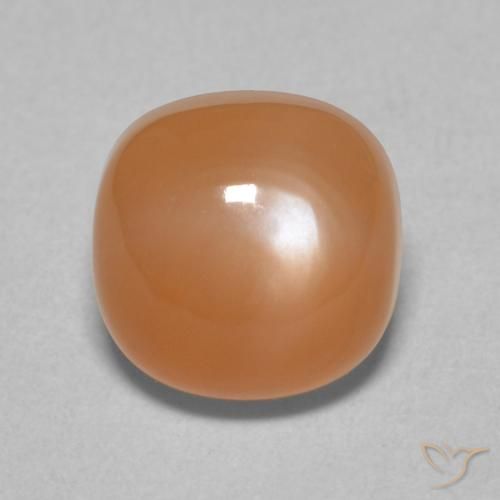 2.36ct 자연스러운 라이트 오렌지 월장석, 방석, 투명한