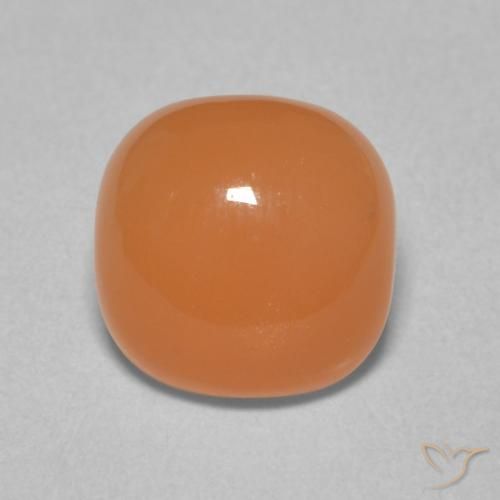 2.00ct 자연스러운 라이트 레드 오렌지 월장석, 방석, 투명한