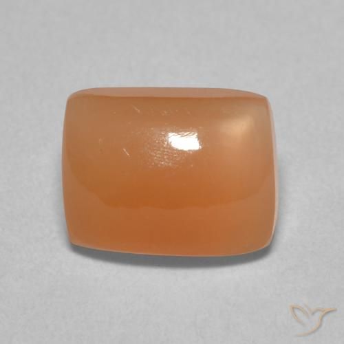 2.42ct 자연스러운 멜론 오렌지 월장석, 방석, 투명한