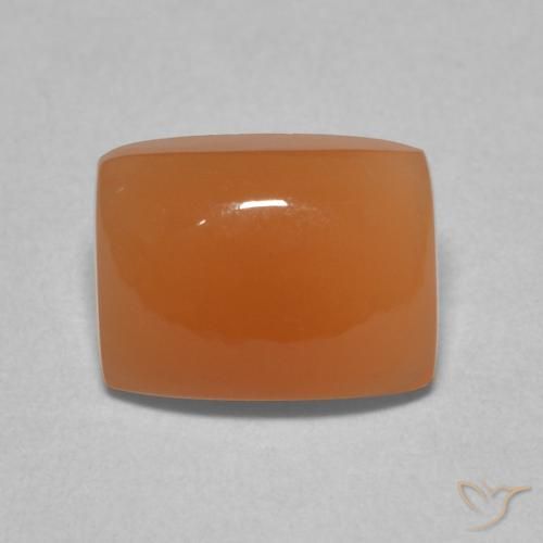 2.26ct 자연스러운 붉은 오렌지 월장석, 방석, 투명한