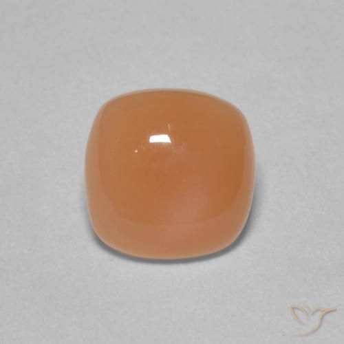 1.65ct 자연스러운 라이트 오렌지 월장석, 방석, 투명한
