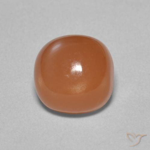 2.43ct 자연스러운 딥 오렌지 월장석, 방석, 투명한