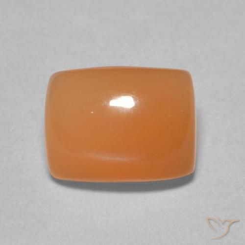 2.59ct 자연스러운 라이트 레드 오렌지 월장석, 방석, 투명한