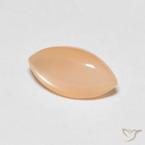 2.45캐럿 천연 Medium Light-Orange 월장석, 보석, 투명한
