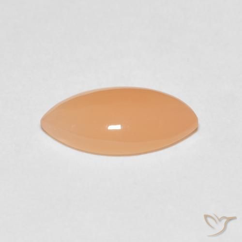 2.45캐럿 천연 Medium Light-Orange 월장석, 보석, 투명한