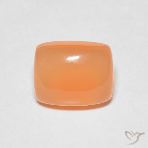2.51ct 자연스러운 미디엄 오렌지 월장석, 방석, 투명한