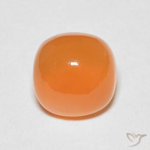 2.41ct 자연스러운 붉은 오렌지 월장석, 방석, 투명한