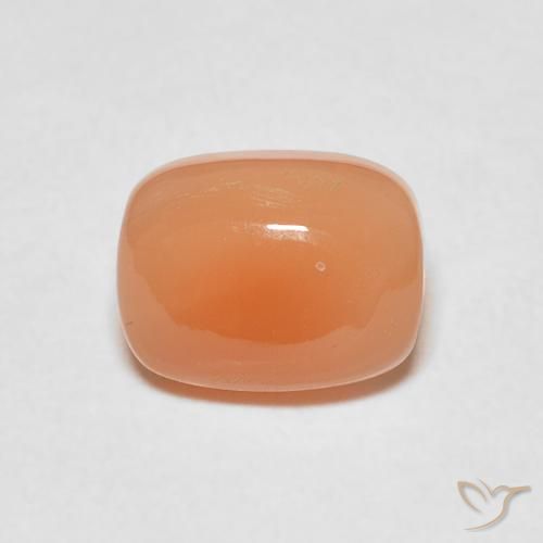 2.30ct 자연스러운 붉은 오렌지 월장석, 방석, 투명한