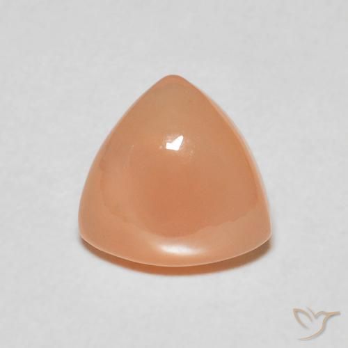 1.38ct 자연스러운 라이트 오렌지 월장석, 일조, 투명한