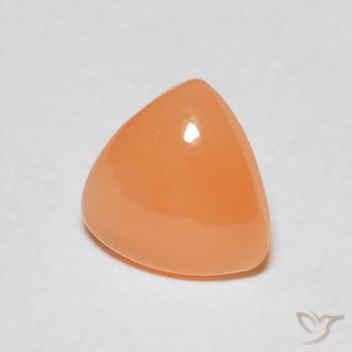 1.27캐럿 천연 Medium Light-Orange 월장석, 일조, 투명한