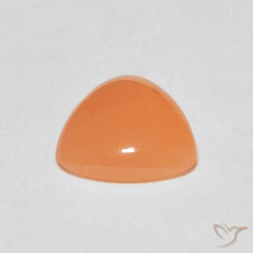 1.27캐럿 천연 Medium Light-Orange 월장석, 일조, 투명한