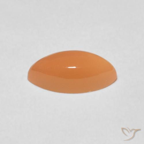 1.27캐럿 천연 Medium Light-Orange 월장석, 보석, 투명한