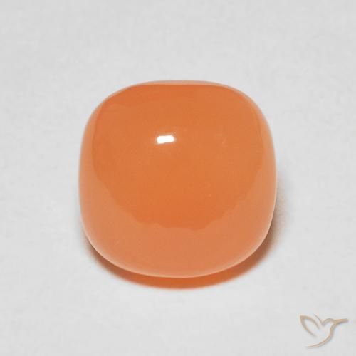 2.17ct 자연스러운 라이트 오렌지 월장석, 방석, 투명한