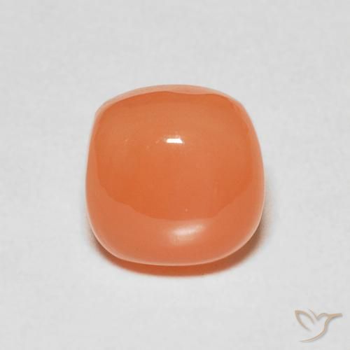 2.48ct 자연스러운 미디엄 오렌지 월장석, 방석, 투명한