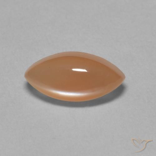 1.32ct 자연스러운 라이트 오렌지 월장석, 보석, 투명한