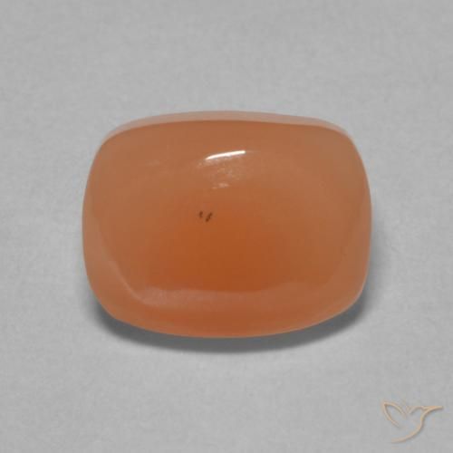 2.23ct 자연스러운 라이트 레드 오렌지 월장석, 방석, 투명한