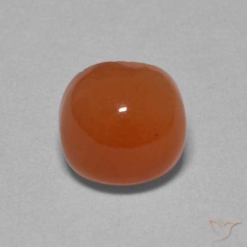 2.20ct 자연스러운 붉은 오렌지 월장석, 방석, 투명한