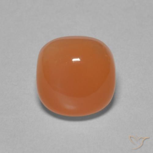 2.37ct 자연스러운 미디엄 오렌지 월장석, 방석, 투명한
