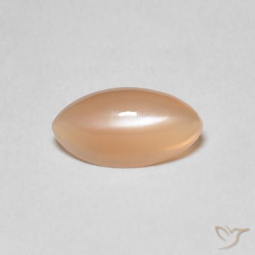1.38ct 자연스러운 멜론 오렌지 월장석, 보석, 투명한